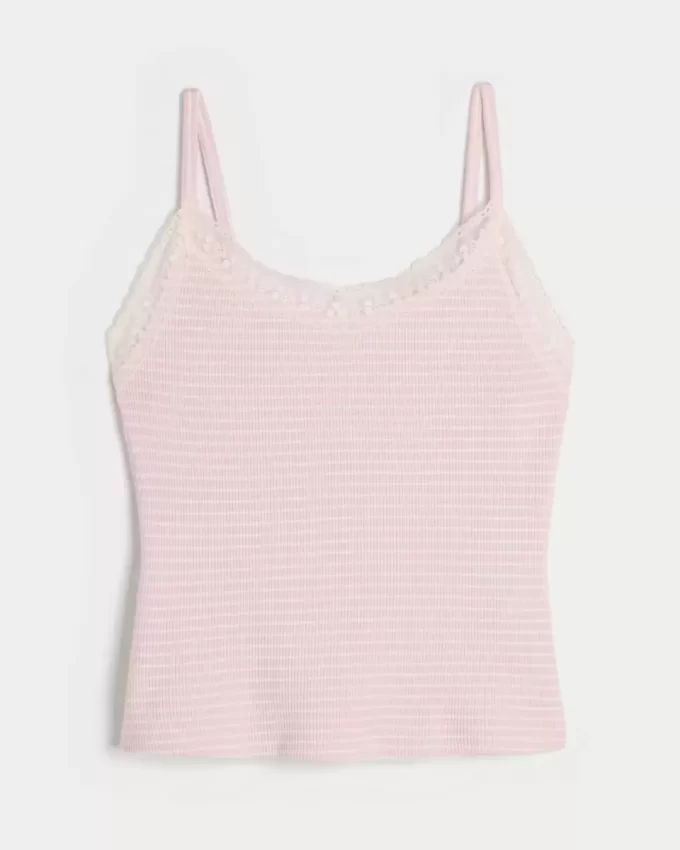 Gilly Hicks Waffle Lace Cami