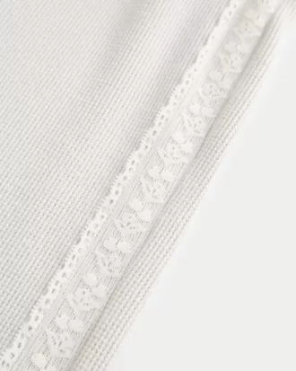 Gilly Hicks Waffle Lace Straight Pants