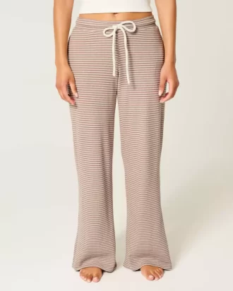 Gilly Hicks Waffle Lace Straight Pants
