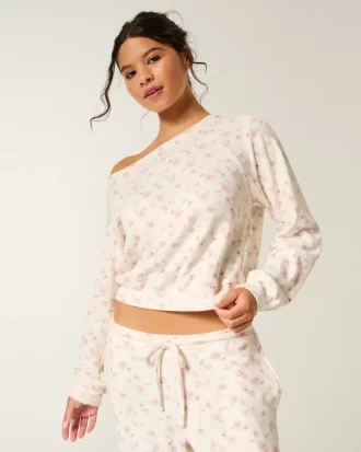 Gilly Hicks Waffle Top z odkrytymi ramionami