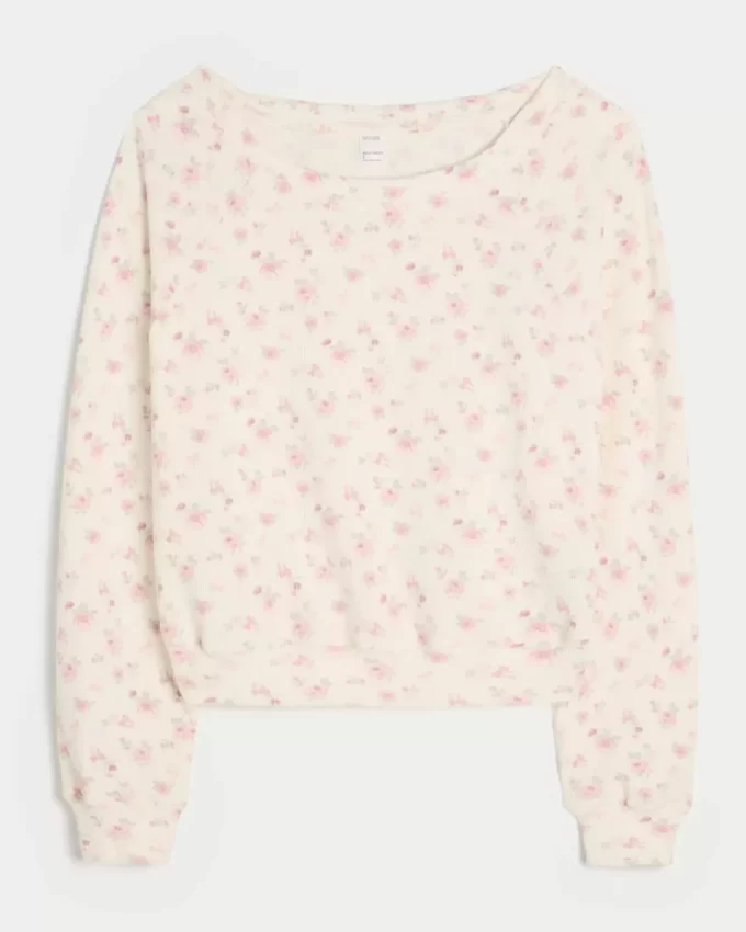 Gilly Hicks Waffle Top z odkrytymi ramionami