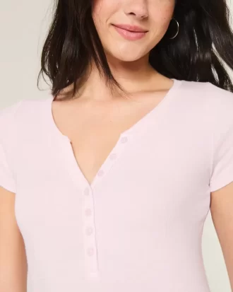 Henley z krótkim rękawem