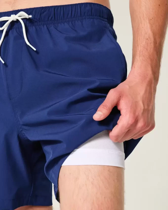 Huntington Beach Graphic Volley Swim Trunks do połowy uda Huntington Beach Graphic Volley Swim Trunks do połowy uda