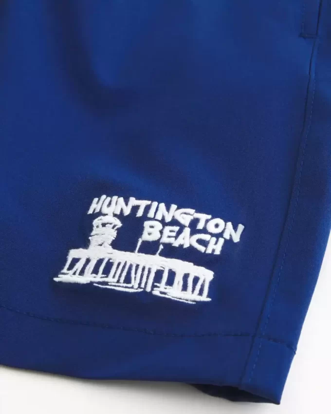 Huntington Beach Graphic Volley Swim Trunks do połowy uda Huntington Beach Graphic Volley Swim Trunks do połowy uda