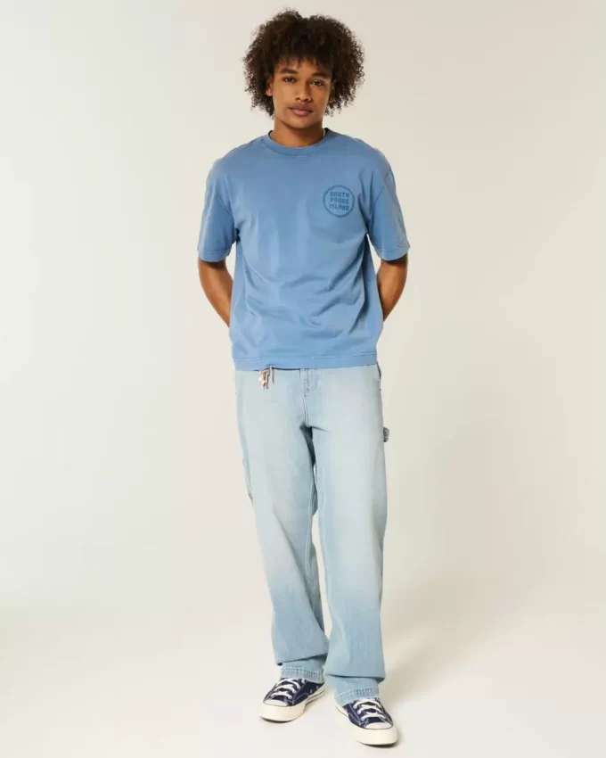 Jeansy Baggy Painter Light Wash Jeansy Baggy Painter Light Wash