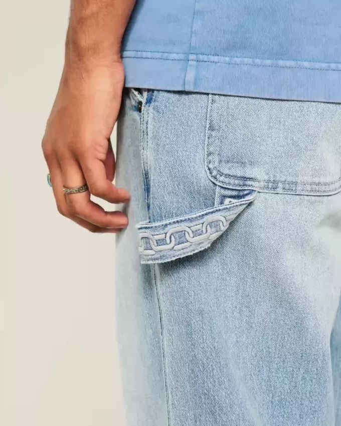 Jeansy Baggy Painter Light Wash Jeansy Baggy Painter Light Wash