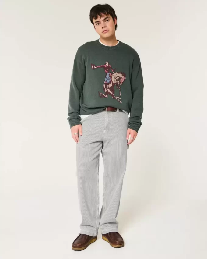 Jeansy Baggy Painter z paskami kolejowymi Jeansy Baggy Painter z paskami kolejowymi