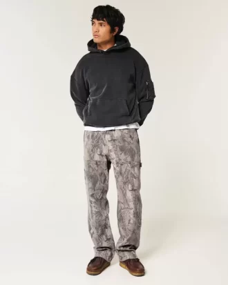 Jeansy Carpenter Baggy w kolorze moro