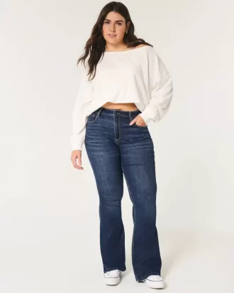 Jeansy Curvy High-Rise Dark Wash Flare