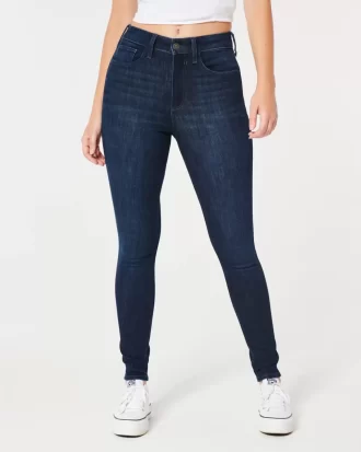 Jeansy Curvy High-Rise Dark Wash Super Skinny