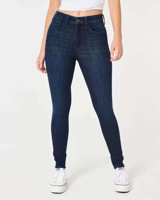 Jeansy Curvy High-Rise Dark Wash Super Skinny Jeansy Curvy High-Rise Dark Wash Super Skinny