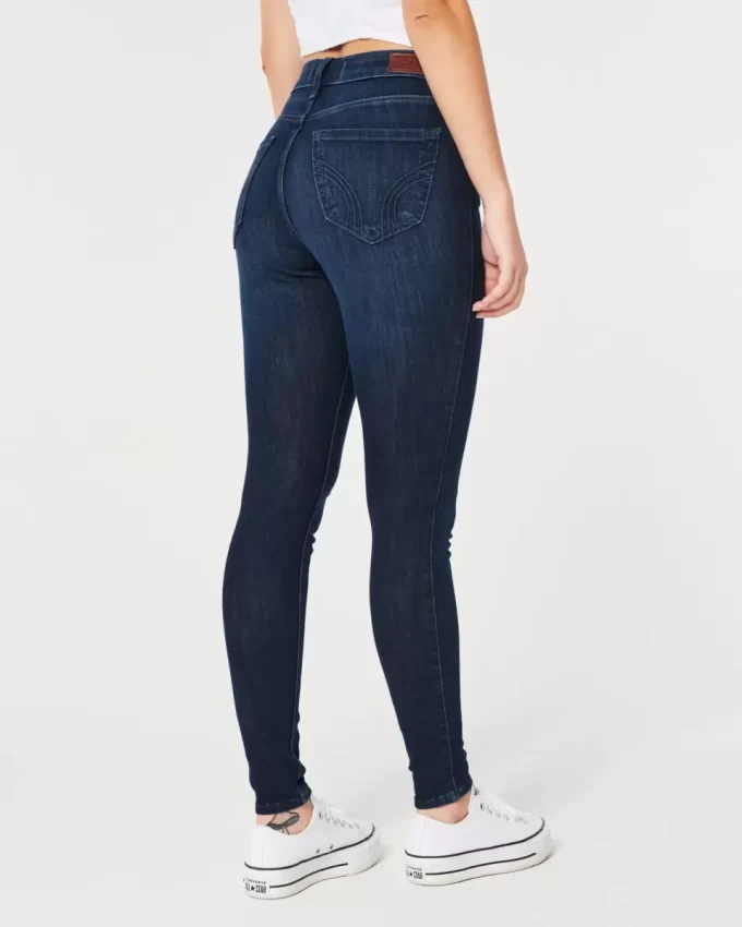 Jeansy Curvy High-Rise Dark Wash Super Skinny Jeansy Curvy High-Rise Dark Wash Super Skinny