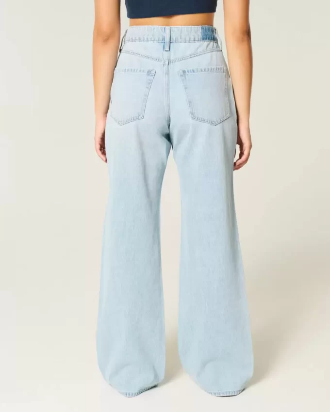 Jeansy Curvy High-Rise Light Wash Baggy Jeansy Curvy High-Rise Light Wash Baggy