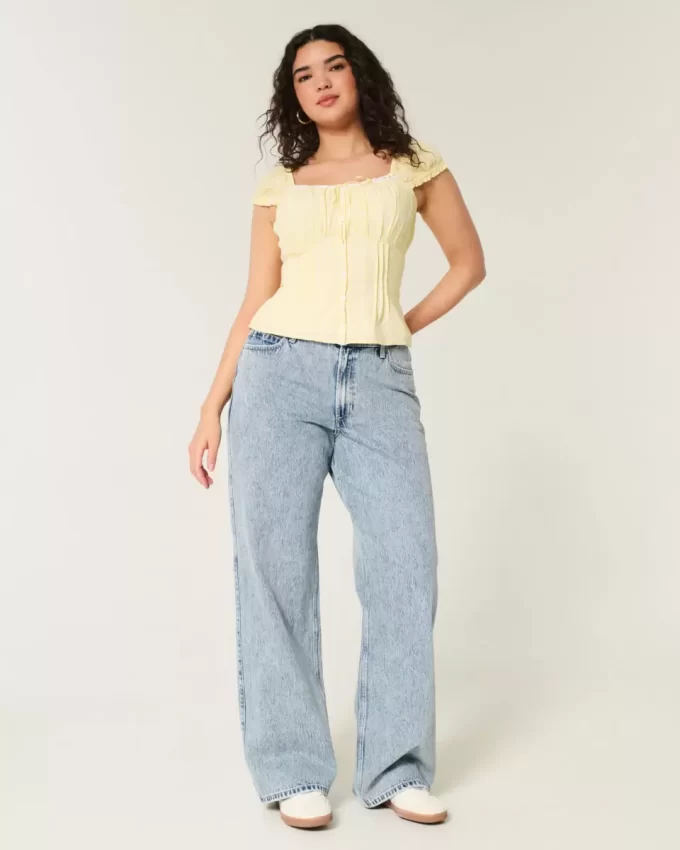 Jeansy Curvy High-Rise Medium Wash Baggy Jeansy Curvy High-Rise Medium Wash Baggy