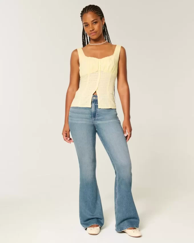 Jeansy Curvy High-Rise Medium Wash Flare