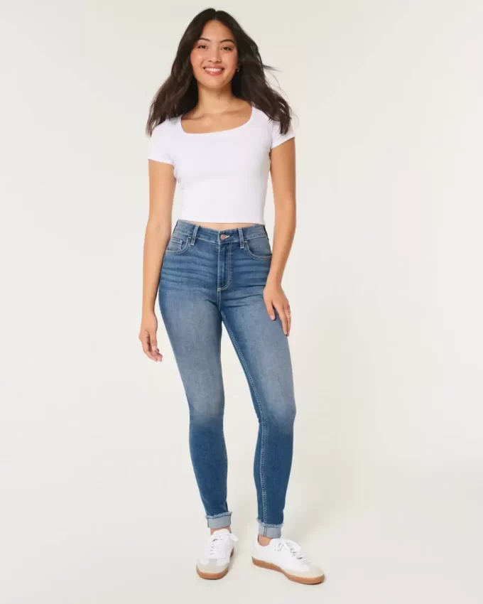 Jeansy Curvy High-Rise Medium Wash Super Skinny
