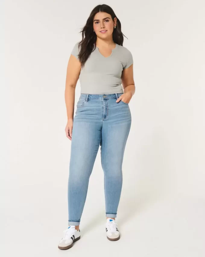 Jeansy Curvy High-Rise Medium Wash Super Skinny