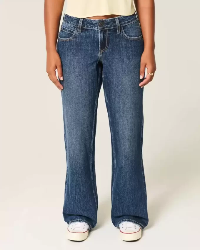 Jeansy Curvy Low-Rise Dark Wash Baggy
