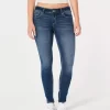 Jeansy Curvy Low-Rise Dark Wash Super Skinny