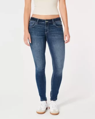 Jeansy Curvy Low-Rise Dark Wash Super Skinny