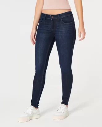 Jeansy Curvy Low-Rise Dark Wash Super Skinny