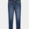 Jeansy Curvy Low-Rise Dark Wash Super Skinny