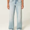 Jeansy Curvy Low-Rise Light Wash Baggy Jeansy Curvy Low-Rise Light Wash Baggy