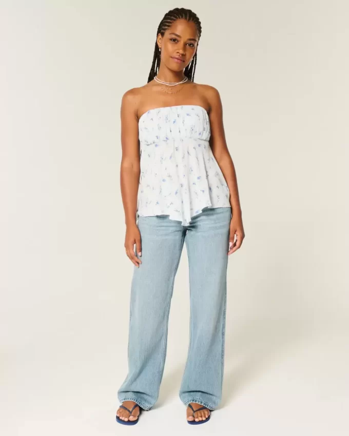 Jeansy Curvy Low-Rise Medium Wash Baggy Jeansy Curvy Low-Rise Medium Wash Baggy
