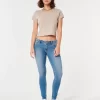 Jeansy Curvy Low-Rise Medium Wash Super Skinny Jeansy Curvy Low-Rise Medium Wash Super Skinny