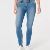 Jeansy Curvy Low-Rise Medium Wash Super Skinny Jeansy Curvy Low-Rise Medium Wash Super Skinny