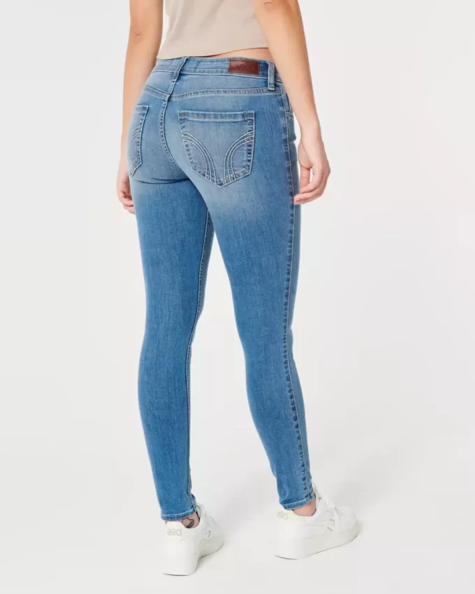 Jeansy Curvy Low-Rise Medium Wash Super Skinny Jeansy Curvy Low-Rise Medium Wash Super Skinny