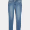 Jeansy Curvy Low-Rise Medium Wash Super Skinny Jeansy Curvy Low-Rise Medium Wash Super Skinny