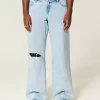 Jeansy Curvy Low-Rise Ripped Light Wash Baggy Jeansy Curvy Low-Rise Ripped Light Wash Baggy
