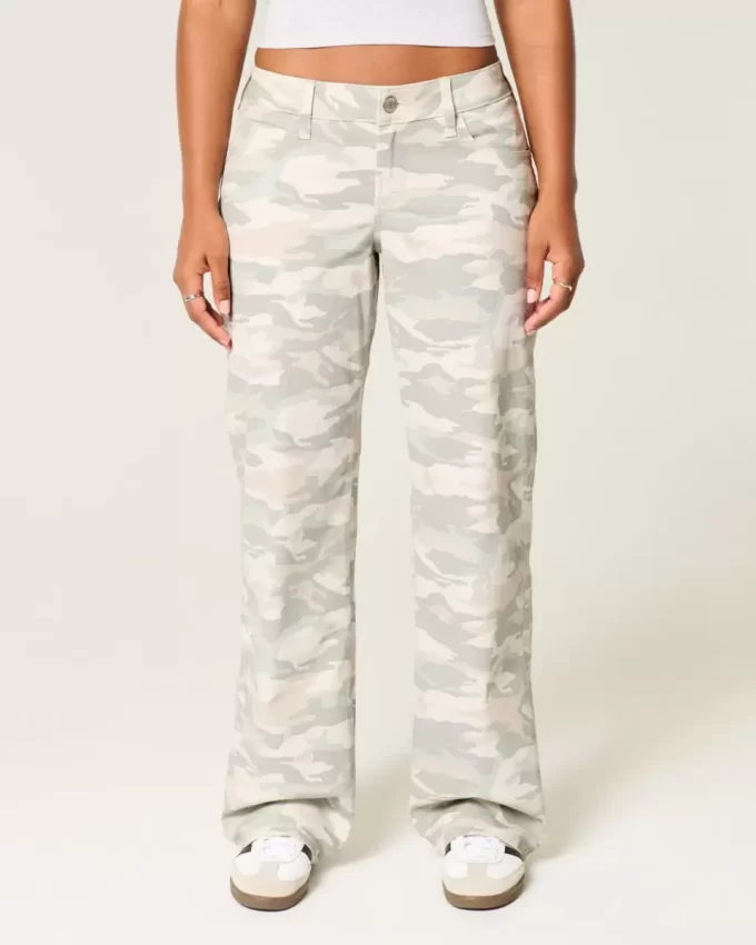 Jeansy Curvy Low-rise Y2K Camo Baggy Jeansy Curvy Low-rise Y2K Camo Baggy