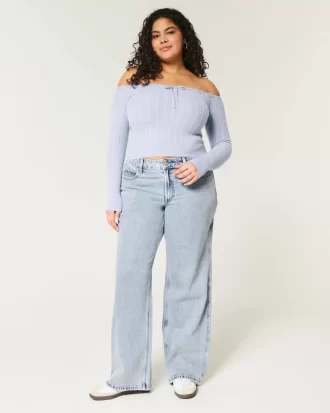 Jeansy Curvy Mid-Rise Medium Wash Baggy