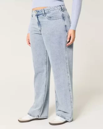 Jeansy Curvy Mid-Rise Medium Wash Baggy