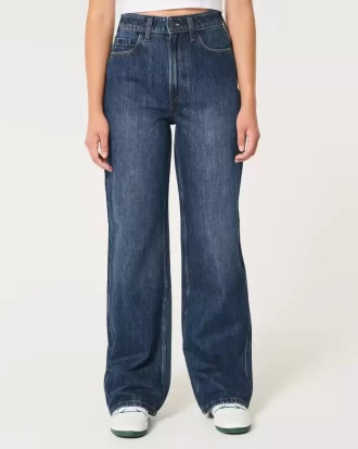 Jeansy Curvy Ultra High-Rise Dark Wash Baggy