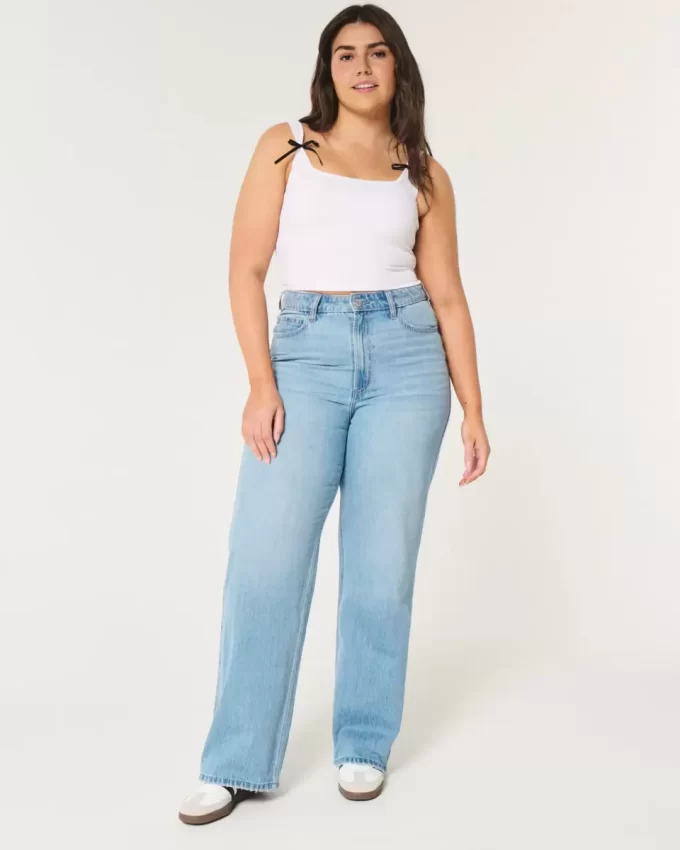 Jeansy Curvy Ultra High-Rise Medium Wash Baggy Jeansy Curvy Ultra High-Rise Medium Wash Baggy