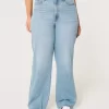 Jeansy Curvy Ultra High-Rise Medium Wash Baggy Jeansy Curvy Ultra High-Rise Medium Wash Baggy