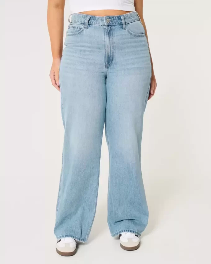 Jeansy Curvy Ultra High-Rise Medium Wash Baggy Jeansy Curvy Ultra High-Rise Medium Wash Baggy