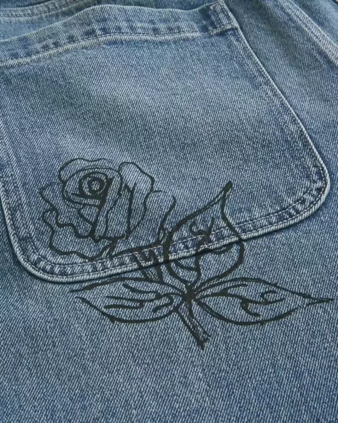 Jeansy Doodle Baggy Medium Wash Jeansy Doodle Baggy Medium Wash