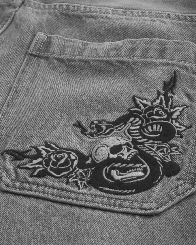 Jeansy Graphic Skater Baggy Jeansy Graphic Skater Baggy