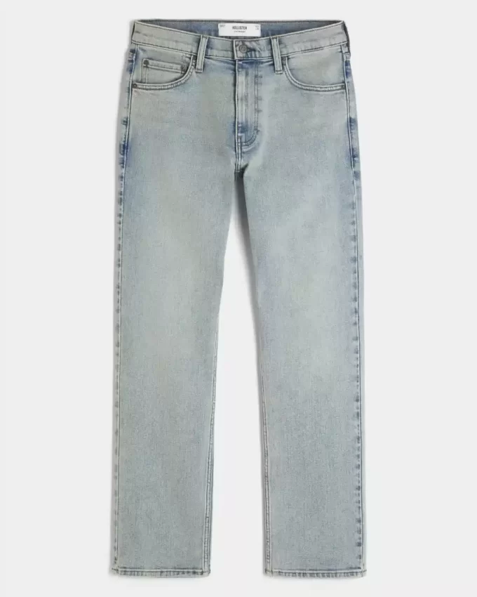 Jeansy Light Wash Slim Straight