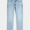 Jeansy Light Wash Slim Straight