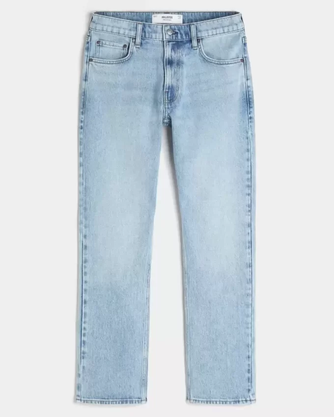 Jeansy Light Wash Slim Straight