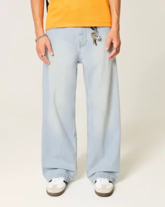 Jeansy Light Wash Super Baggy