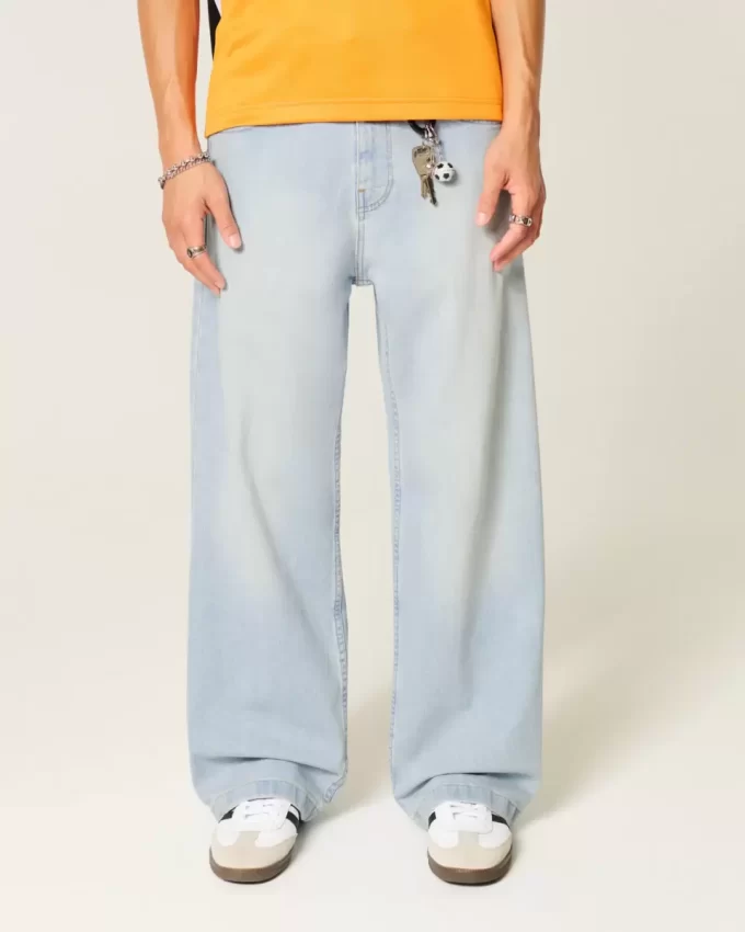 Jeansy Light Wash Super Baggy Jeansy Light Wash Super Baggy