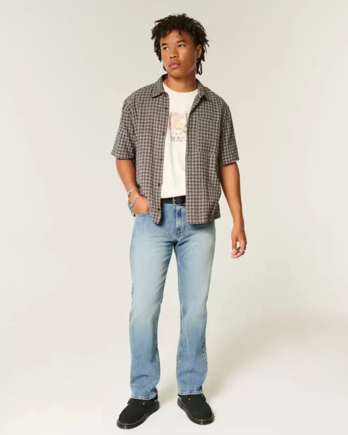 Jeansy Medium Wash Straight Jeansy Medium Wash Straight