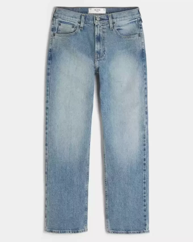 Jeansy Medium Wash Straight Jeansy Medium Wash Straight