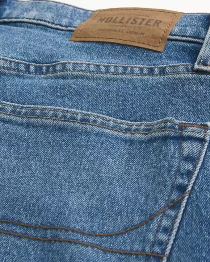 Jeansy Slim Straight w średnim odcieniu